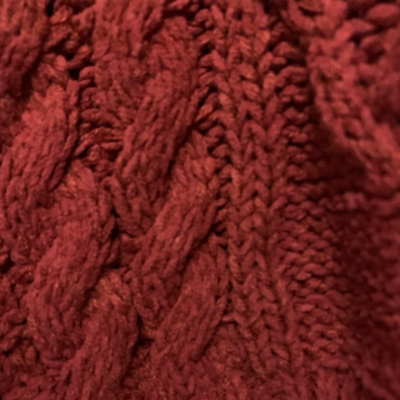 Altar’d State Burgundy crop sweater - Picture 4 of 5